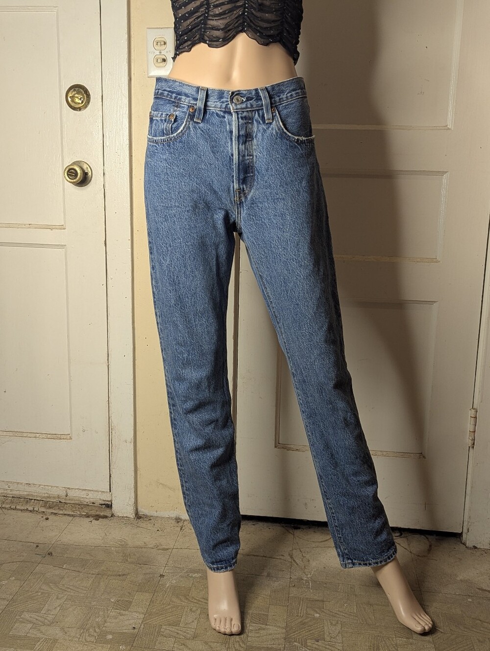 Levi's 501 Original Fit Women's Jeans Size W27 L32 Light Wash